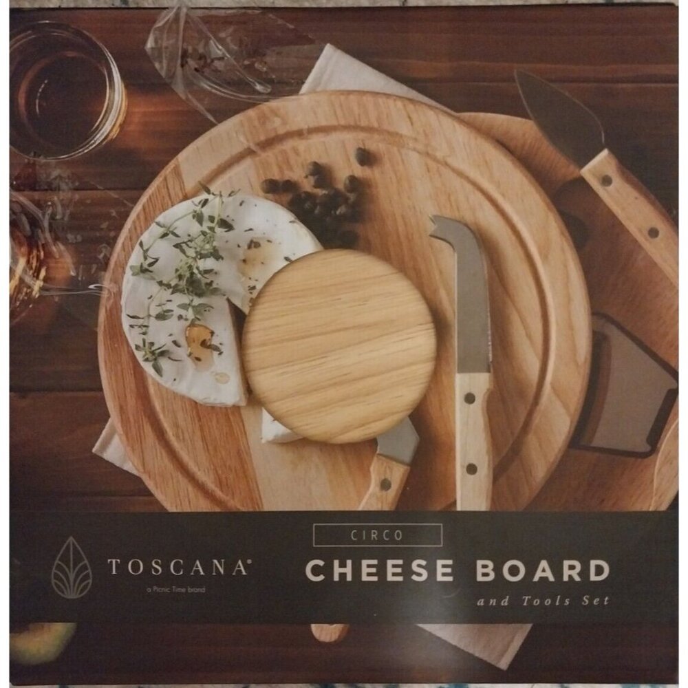 Cheese Board Set Charcuterie Board and Cheese Tools Cutting Board Toscana 10 in